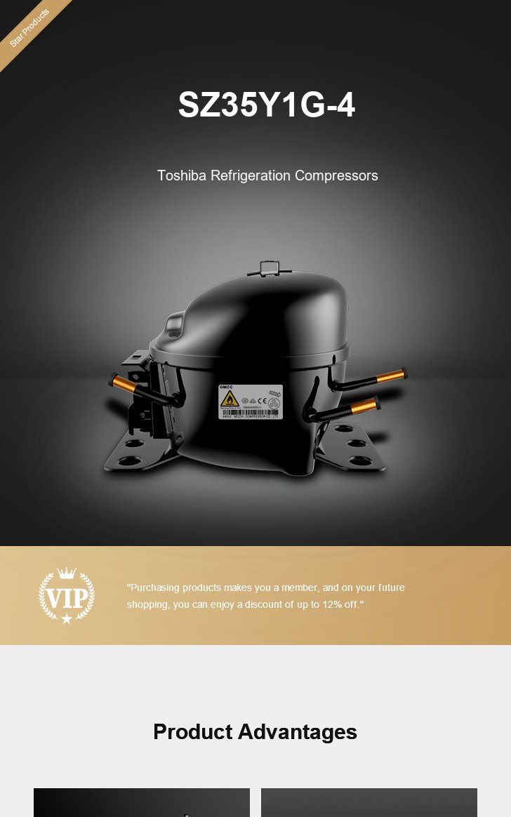 Toshiba Compressor SZ35Y1G-4, technical parameters pdf, structure diagram